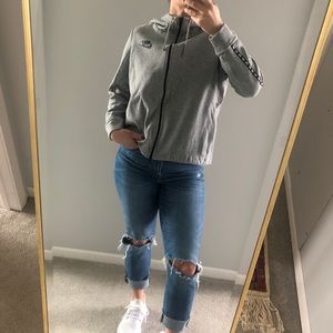 Nike Grey Full Zip Hoodie